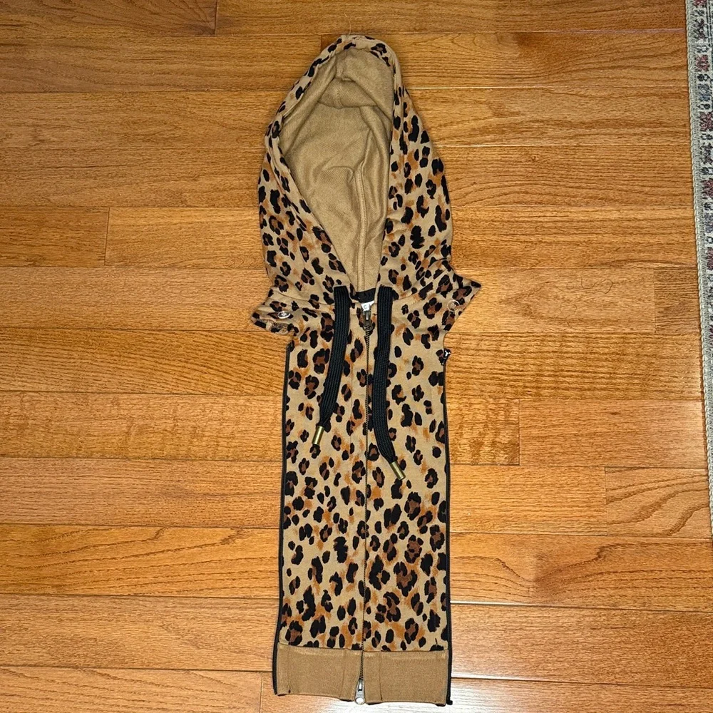 NWT Veronica Beard, leopard hoodie Dickie size 00-14 - Picture 1 of 7